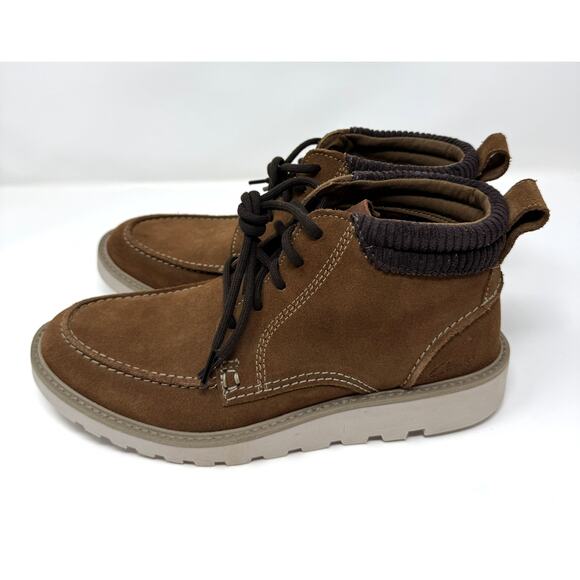 Clarks Men's Barnes Mid Oxford Boot, Cola Suede, Size 9.5 - Picture 5 of 7